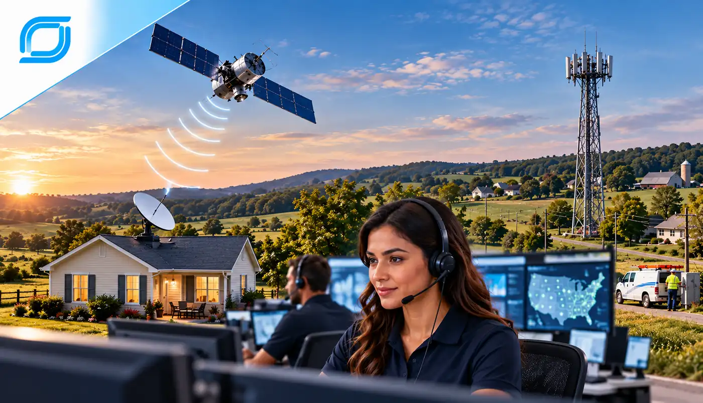 Satellite broadband versus rural ISP customer support