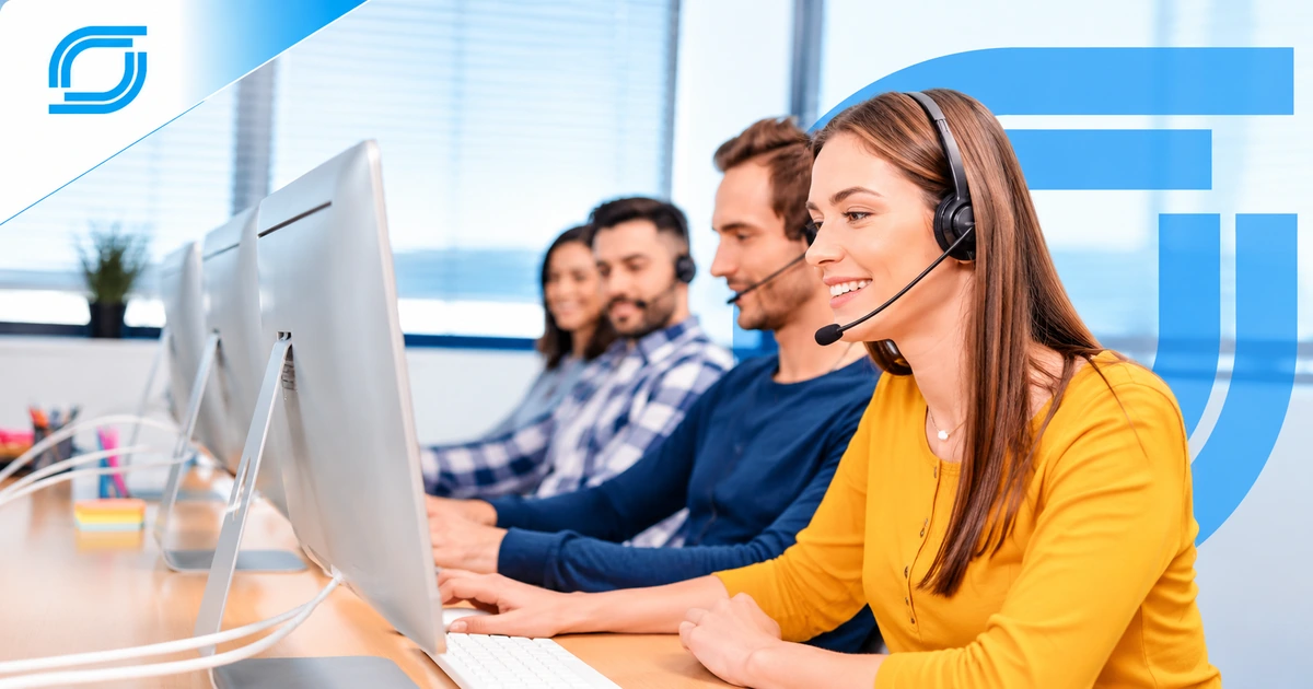Telecom BPO call center agents providing customer support