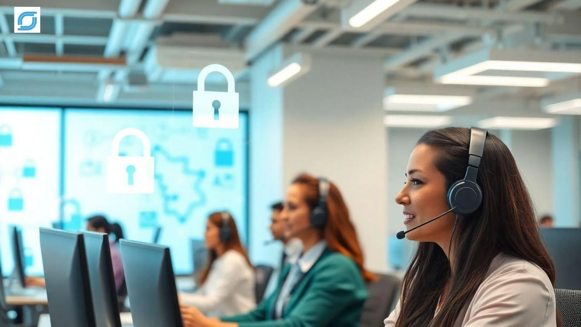 Telecom BPO customer support team managing secure network operations