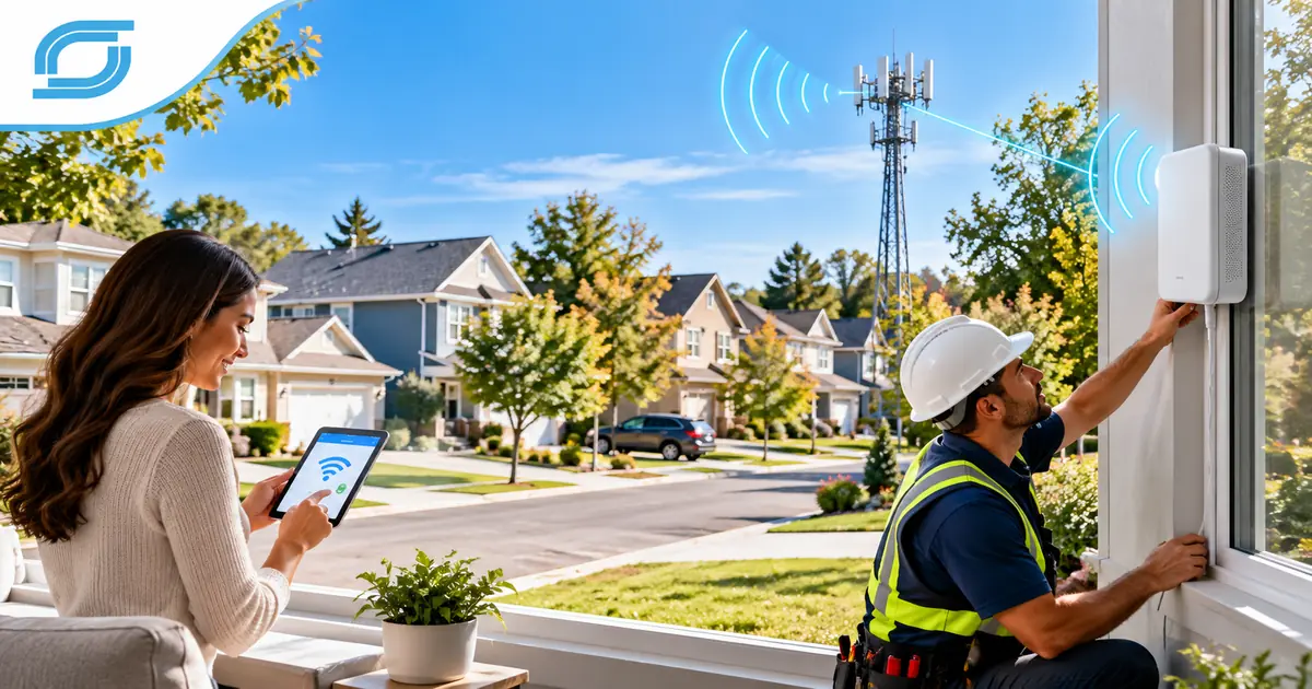 Fixed wireless access home internet installation and support