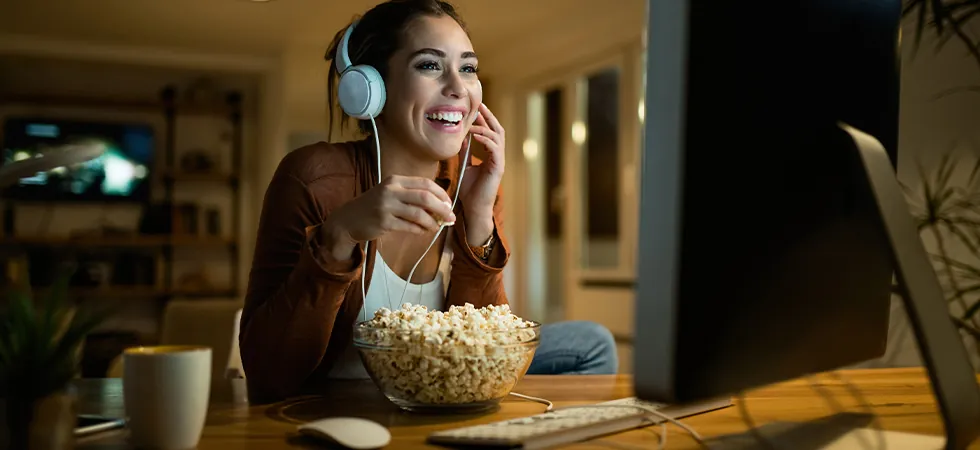 Digital content support outsourcing agent helping streaming platform users with online media services