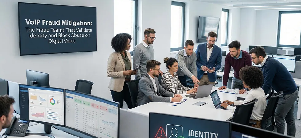 Telecom fraud team managing VoIP fraud prevention services and digital voice security operations