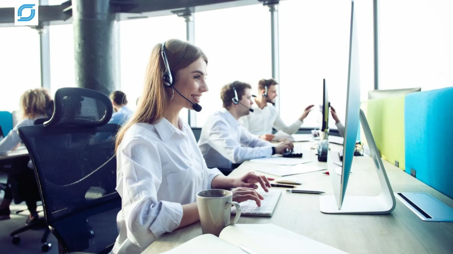 Customer support agents providing MVNO customer support outsourcing services to help mobile virtual network operators scale subscriber support efficiently.